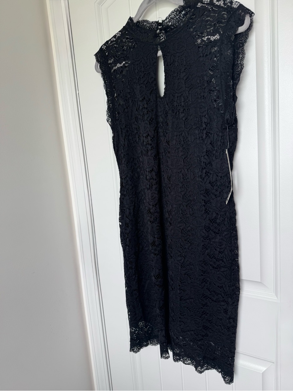 Almost Famous Black Lace Keyhole Dress Size XL NWT